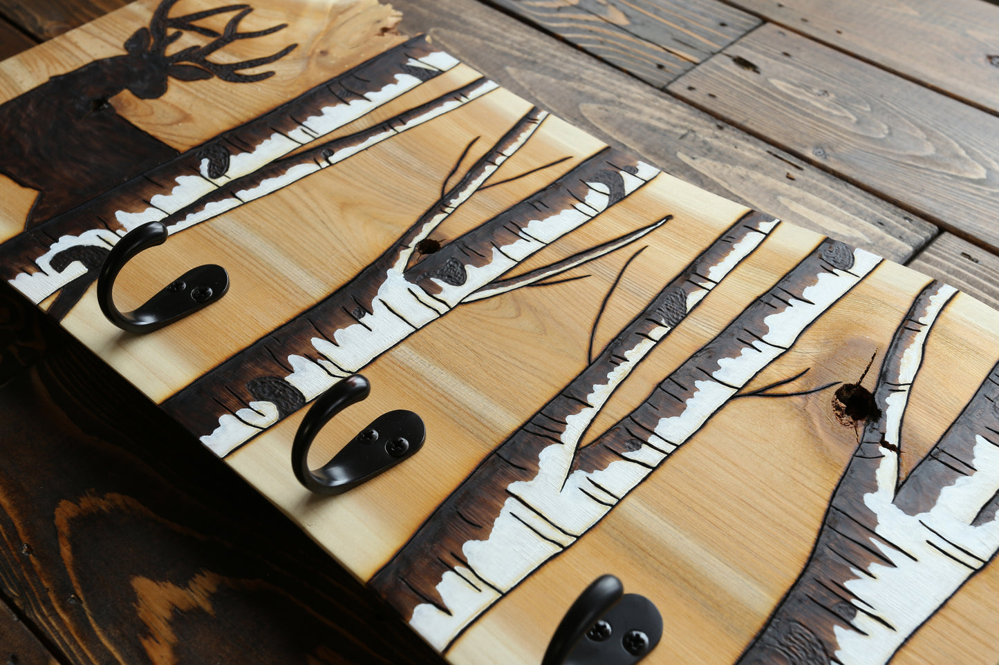 Birch Tree Hook Racks